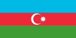 Azerbaijan Flag